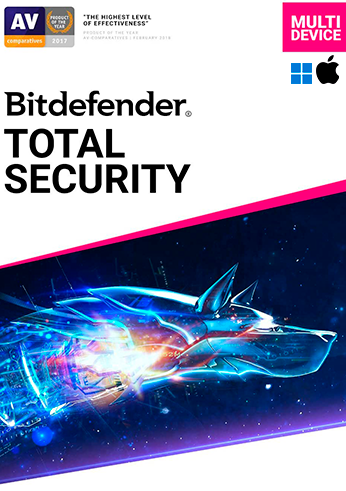 Bitdefender Total Security - 5 Dispositivos / 1 Año