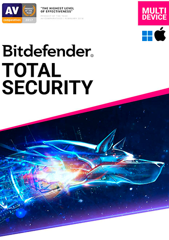 Bitdefender Total Security - 5 PC / 1 Año